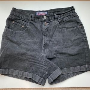 THE BEST Black High Waisted Vintage Shorts - 16 Avenue Blues Denim